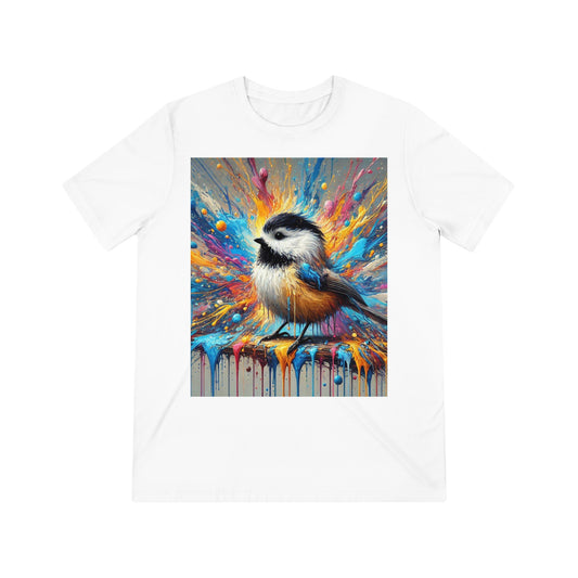 Colorful Bird Art Unisex Triblend Tee, Nature Lover Gift, Eco-Friendly Fashion, Casual Wear, Animal Art T-Shirt, Summer Tee