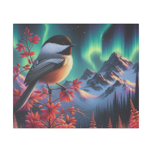 Aurora Bird Canvas Art, Stunning Landscape Decor, Nature Lover's Gift, Wildlife Wall Art, Home Decor, Gift for Birdwatchers